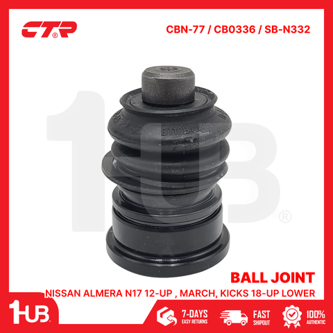 CTR BALL JOINT NISSAN ALMERA N17 12-UP , MARCH, KICKS 18-UP LOWER 54500-1HJ0A CBN-77 / CB0336 / SB-N332 ( 1 PC )