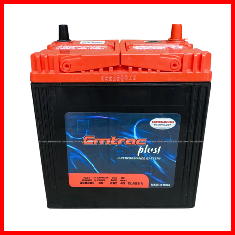EMTRAC CAR BATTERY NS40 CHROME REGULAR 38B20R( 1 PC )