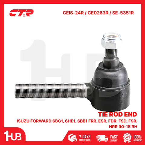 CTR TIE ROD END ISUZU FORWARD 6BG1,6HE1,6BB1 FRR,ESR,FDR,FSD,FSR,NRR 90-15 RH 43150-679 CEIS-24R / CE0263R / SE-5351R ( 1 PC )