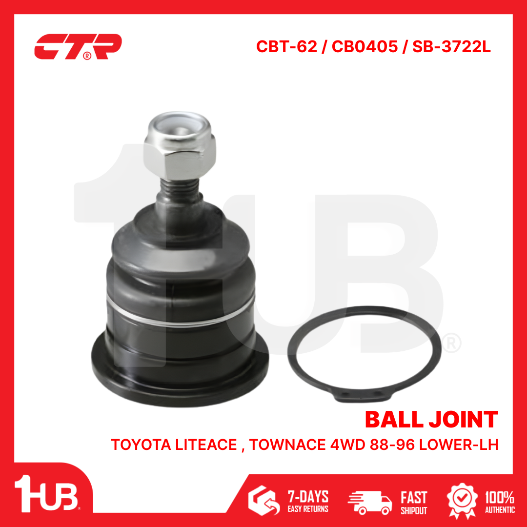 CTR BALL JOINT TOYOTA LITEACE , TOWNACE 4WD 88-96 LOWER-LH 43340-29115 CBT-62 / CB0405 / SB-3722L ( 1 PC )