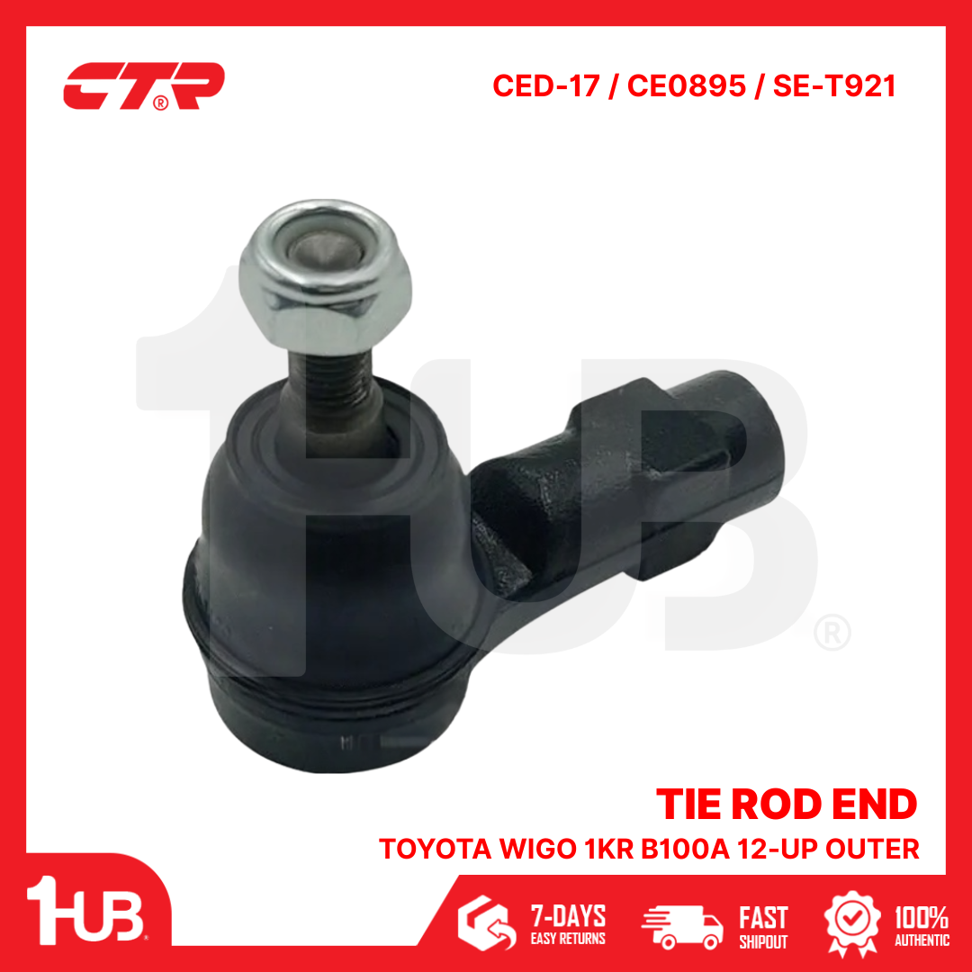 CTR TIE ROD END TOYOTA WIGO 1KR B100A 12-up OUTER 45046-BZ140-001 CED-17 / CE0895 / SE-T921 ( 1 PC )