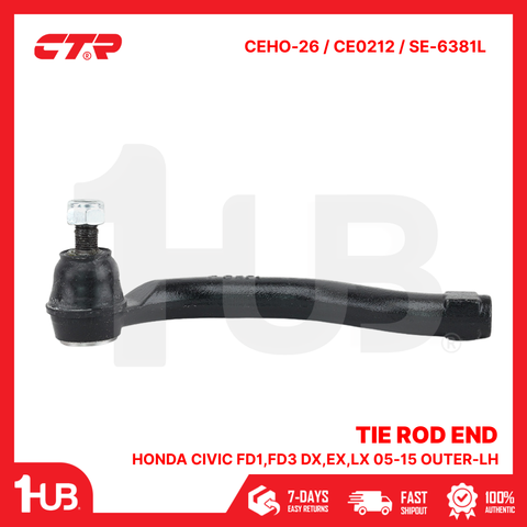 CTR TIE ROD END HONDA CIVIC FD1,FD3 Dx,Ex,LX 05-15 OUTER-LH 560-SNA-A01 CEHO-26 / CE0212 / SE-6381L ( 1 PC )