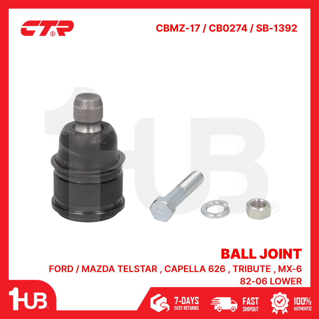 CTR BALL JOINT FORD / MAZDA TELSTAR , CAPELLA 626 , TRIBUTE , MX-6 82-06 LOWER G030-99-356 CBMZ-17 / CB0274 / SB-1392 ( 1 PC )