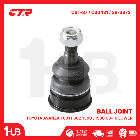 CTR BALL JOINT TOYOTA AVANZA F601 F602 1300 , 1500 03-10 LOWER 43330-BZ010 CBT-87 / CB0431 / SB-3872 ( 1 PC )