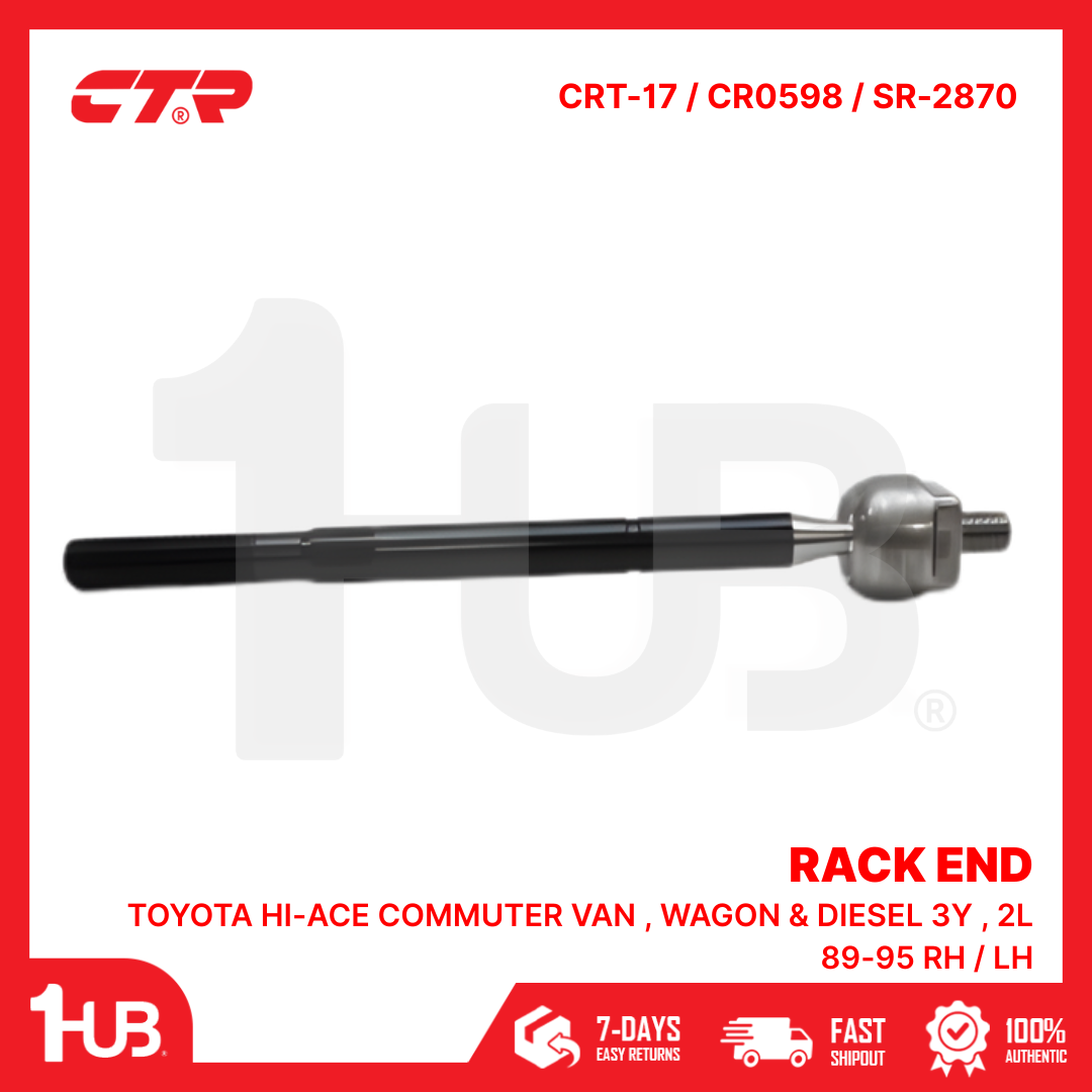 CTR RACK END TOYOTA HI-ACE COMMUTER VAN , WAGON & DIESEL 3Y , 2L 89-95 RH / LH 45503-29255 CRT-17 / CR0598 / SR-2870 ( 1 PC )