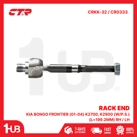 CTR RACK END KIA Bongo Frontier (01-04) K2700, K2900 (W/P.S.) (L=199.2mm) RH / LH 0K60A-32-270A CRKK-32 / CR0333 ( 1 PC )