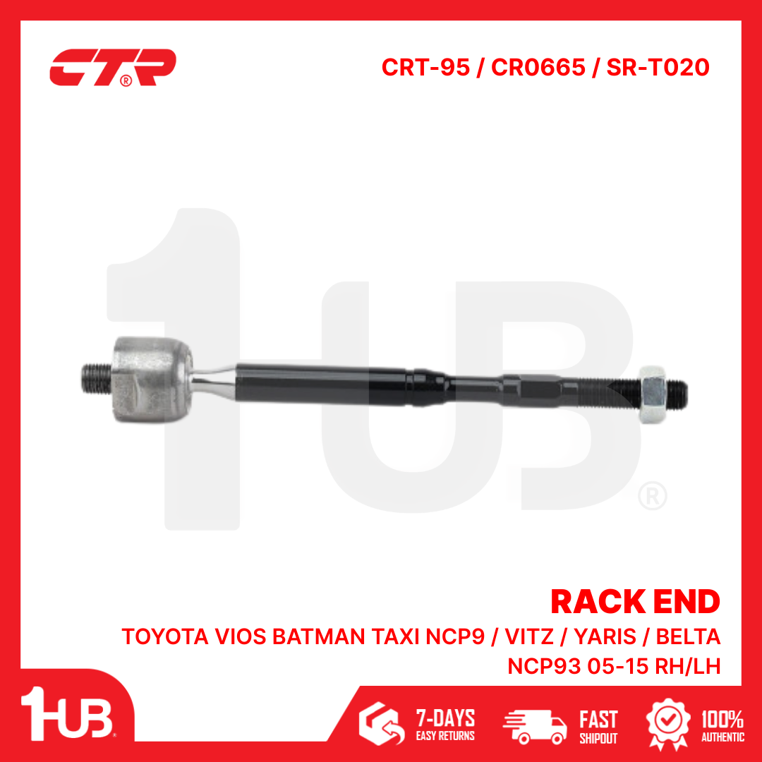 CTR RACK END TOYOTA VIOS BATMAN TAXI NCP9 / VITZ / YARIS / BELTA NCP93 05-15 RH/LH 45503-52070 CRT-95 / CR0665 / SR-T020 ( 1 PC )