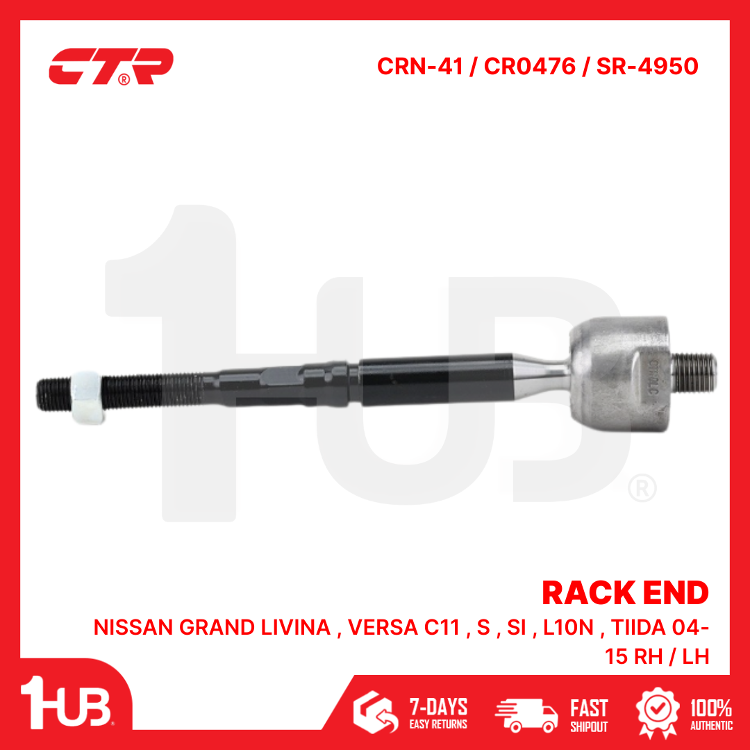 CTR RACK END NISSAN GRAND LIVINA , VERSA C11 , S , SI , L10N , TIIDA 04-15 RH / LH 48521-3U025 CRN-41 / CR0476 / SR-4950 ( 1 PC )