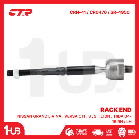 CTR RACK END NISSAN GRAND LIVINA , VERSA C11 , S , SI , L10N , TIIDA 04-15 RH / LH 48521-3U025 CRN-41 / CR0476 / SR-4950 ( 1 PC )