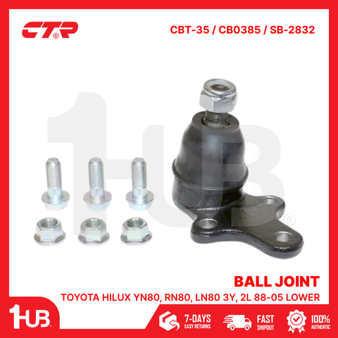 CTR BALL JOINT TOYOTA HILUX Yn80, Rn80, Ln80 3Y, 2L 88-05 LOWER 43330-39295 CBT-35 / CB0385 / SB-2832 ( 1 PC )