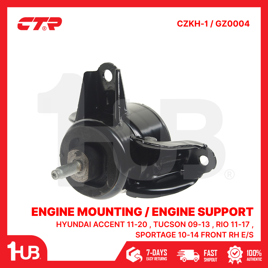 CTR ENGINE MOUNTING / ENGINE SUPPORT HYUNDAI ACCENT 11-20 , TUCSON 09-13 , RIO 11-17 , SPORTAGE 10-14 FRONT RH E/S 21810-1R000 CZKH-1 / GZ0004 ( 1 PC )