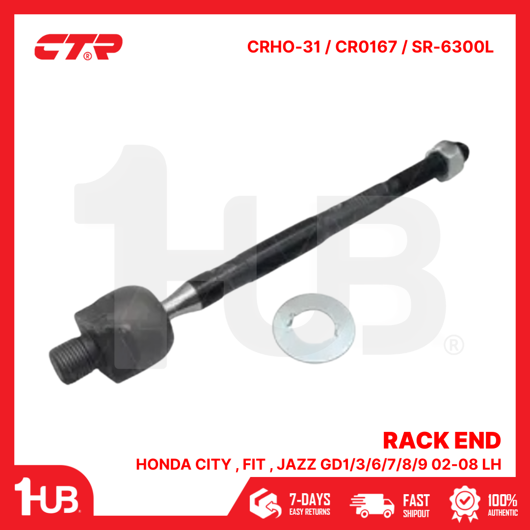 CTR RACK END HONDA CITY , FIT , JAZZ GD1/3/6/7/8/9 02-08 LH 3011-SEL-003 CRHO-31 / CR0167 / SR-6300L ( 1 PC )