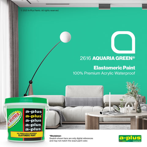 A-Plus All Weather 4L- Medium Gloss | FAMILY COLOR GREEN for Interior & Exterior Concrete and Wood Water Based Paint