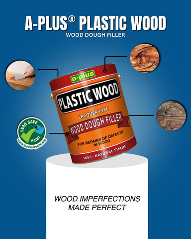 A-Plus Fast-Drying Plastic Wood Filler 1055