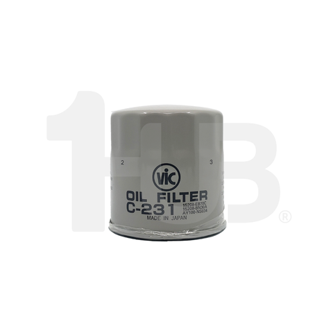 VIC OIL FILTER SPIN ON VIC C-231 NISSAN NAVARA YD25 05-, YD25-Ti, LD23 87-, YD22 87-, LD20 87-  C-231 2707208 ( 1 PC )