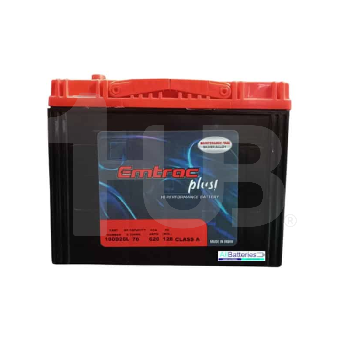 EMTRAC BATTERY 2SM/N50L PLUS PLATINUM 100D26L( 1 PC )