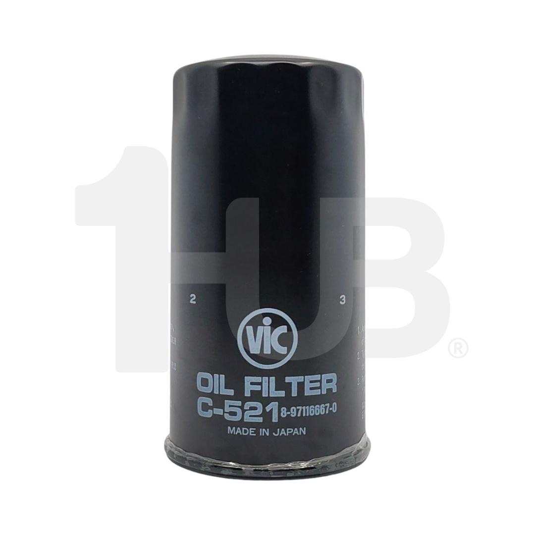 VIC OIL FILTER SPIN ON VIC C-521 ISUZU HD TROOPER 4JX1-T  C-521 7329220 ( 1 PC )