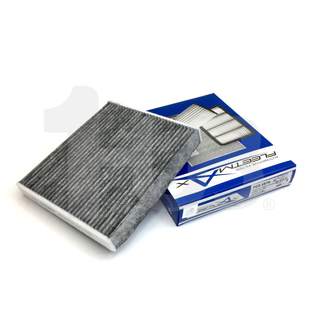 FLEETMAX CABIN FILTER TOYOTA VIOS, ALTIS, CAMRY, LC200 08-19 W/ CHARCOAL, ALPHARD 08-14 GENUINE TYPE, PREVIA, RAV-4 08-18, LEXUS NX200, NX300 14-20, LEXUS LX570 5.7L GAS 16-21 FCS9579 5099445 ( 1 PC )