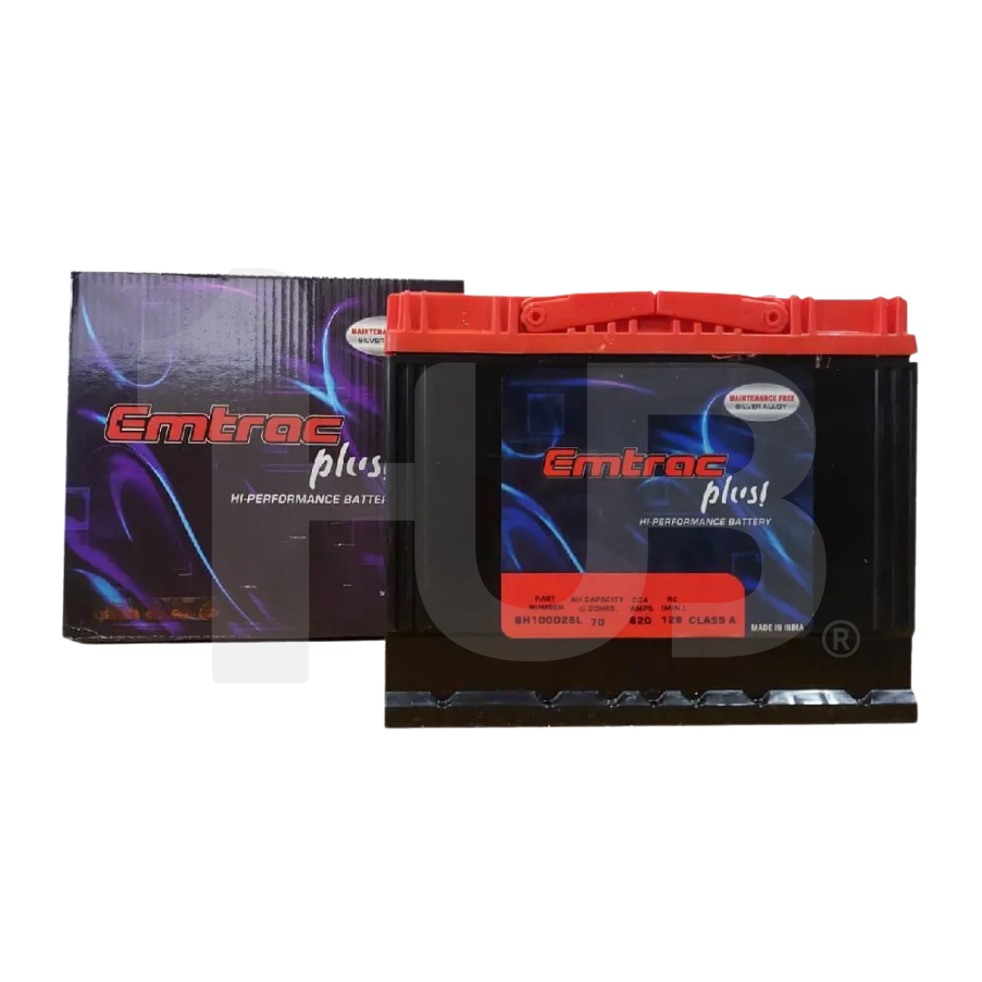 EMTRAC CAR BATTERY NS50 TITANIUM (MAINTENANCE FREE) BH85D23L( 1 PC )