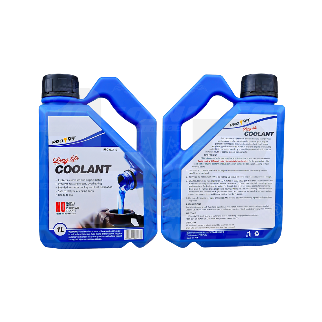PRO99 Long Life Coolant 1 Liter | High-Performance Engine Radiator Coolant | Anti-Overheat Protection