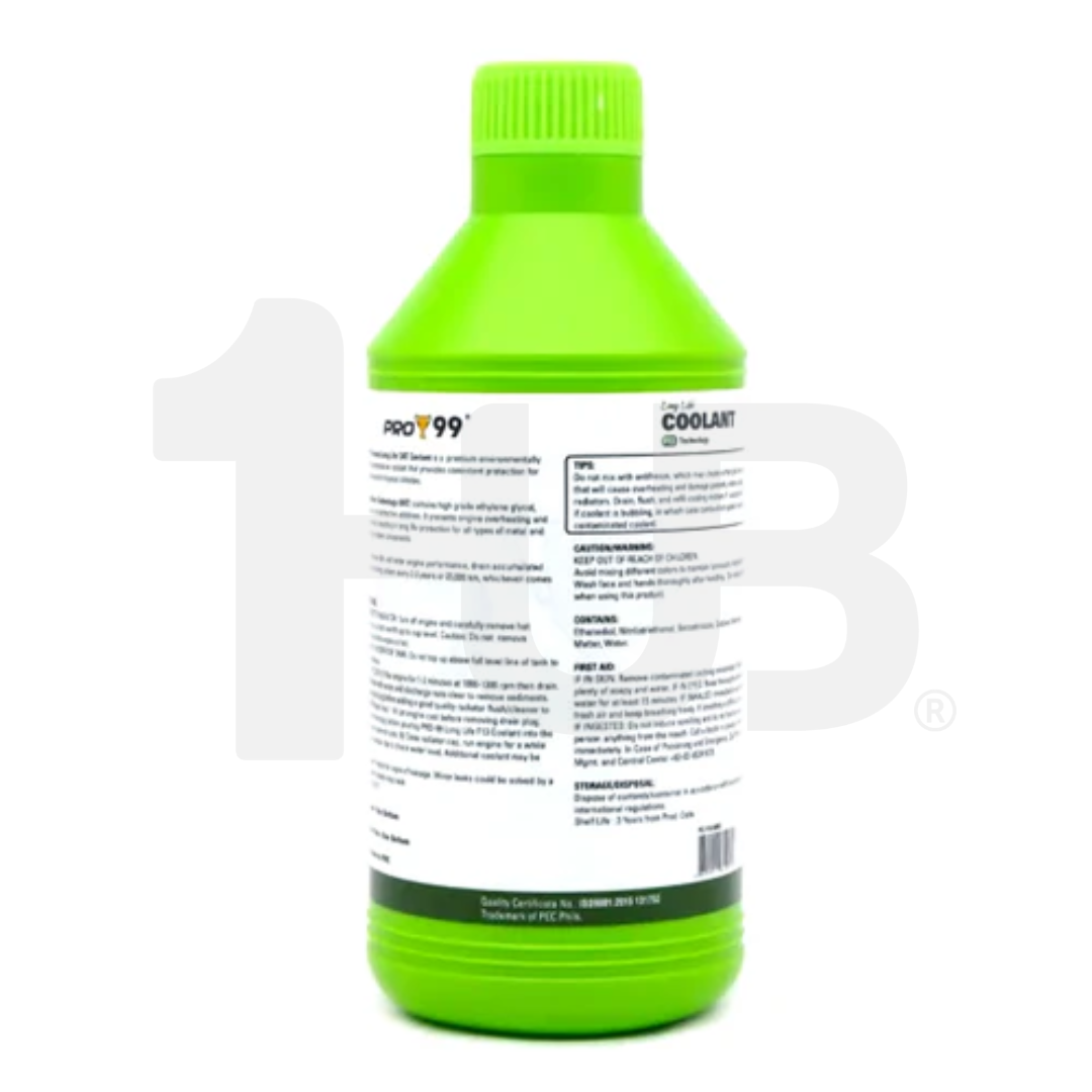 PRO99 Long Life Coolant 500 ML | Premium Engine Radiator Coolant & Anti-Overheat Protection