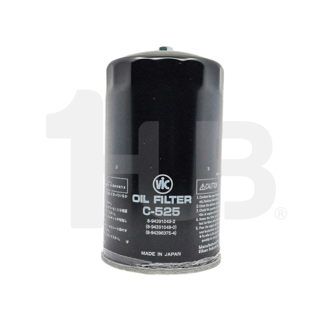 VIC OIL FILTER SPIN ON VIC C-525 ISUZU 6HE1 , FSR34 N & FVM34 W 34FT 6HK1-TCN  C-525 3013533 ( 1 PC )