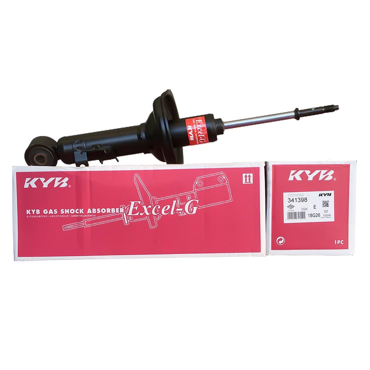KYB SHOCK ABSORBER - GAS TYPE TOYOTA INNOVA 2ND GEN 2800 DIESEL 1GD, 2000 GAS 1TR 16-UP, INNOVA 1ST GEN 2500 DIESEL 2KD, 2000 GAS 1TR 05-15, HI-LUX REVO 4X2 SINGLE CAB 15-UP FRONT-LH 341398  ( 1 PC )