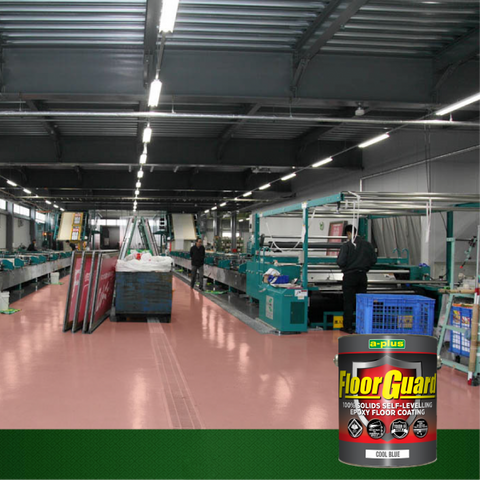 A-PLUS FLOORGUARD® 100% SOLIDS & SELF-LEVELLING EPOXY HEAVY DUTY FLOOR COATING (with CATALYST)