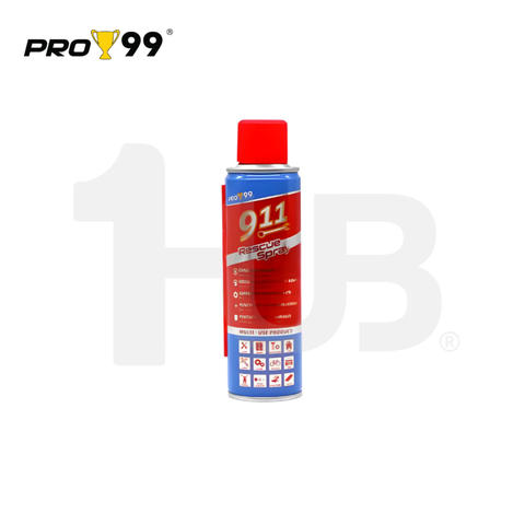 PRO99 911 RESCUE SPRAY RESCUE SPRAY MULTI-PURPOSE LUBRICANT WITH SMART SPRAYER NOZZLE CHAIN LUBE PLRS-1143