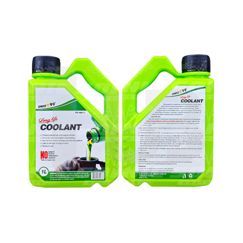 PRO99 Long Life Coolant 1 Liter | High-Performance Engine Radiator Coolant | Anti-Overheat Protection