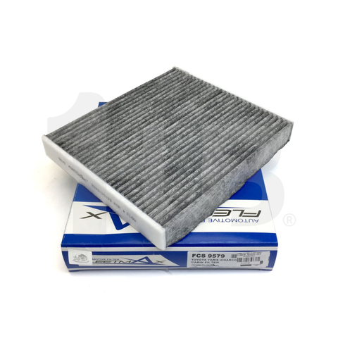 FLEETMAX CABIN FILTER TOYOTA VIOS, ALTIS, CAMRY, LC200 08-19 W/ CHARCOAL, ALPHARD 08-14 GENUINE TYPE, PREVIA, RAV-4 08-18, LEXUS NX200, NX300 14-20, LEXUS LX570 5.7L GAS 16-21 FCS9579 5099445 ( 1 PC )