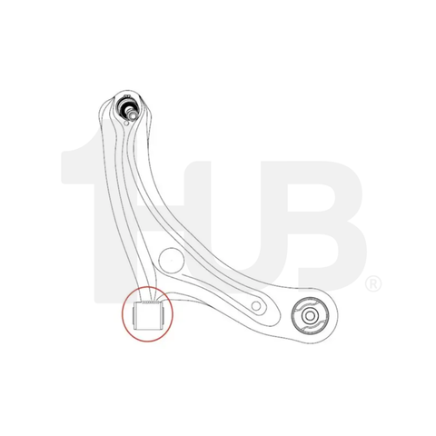 CTR LOWER ARM BUSHING CHEVROLET AVEO T200 T250 2004 - 2011  CVKD-34 ( 1 PC )