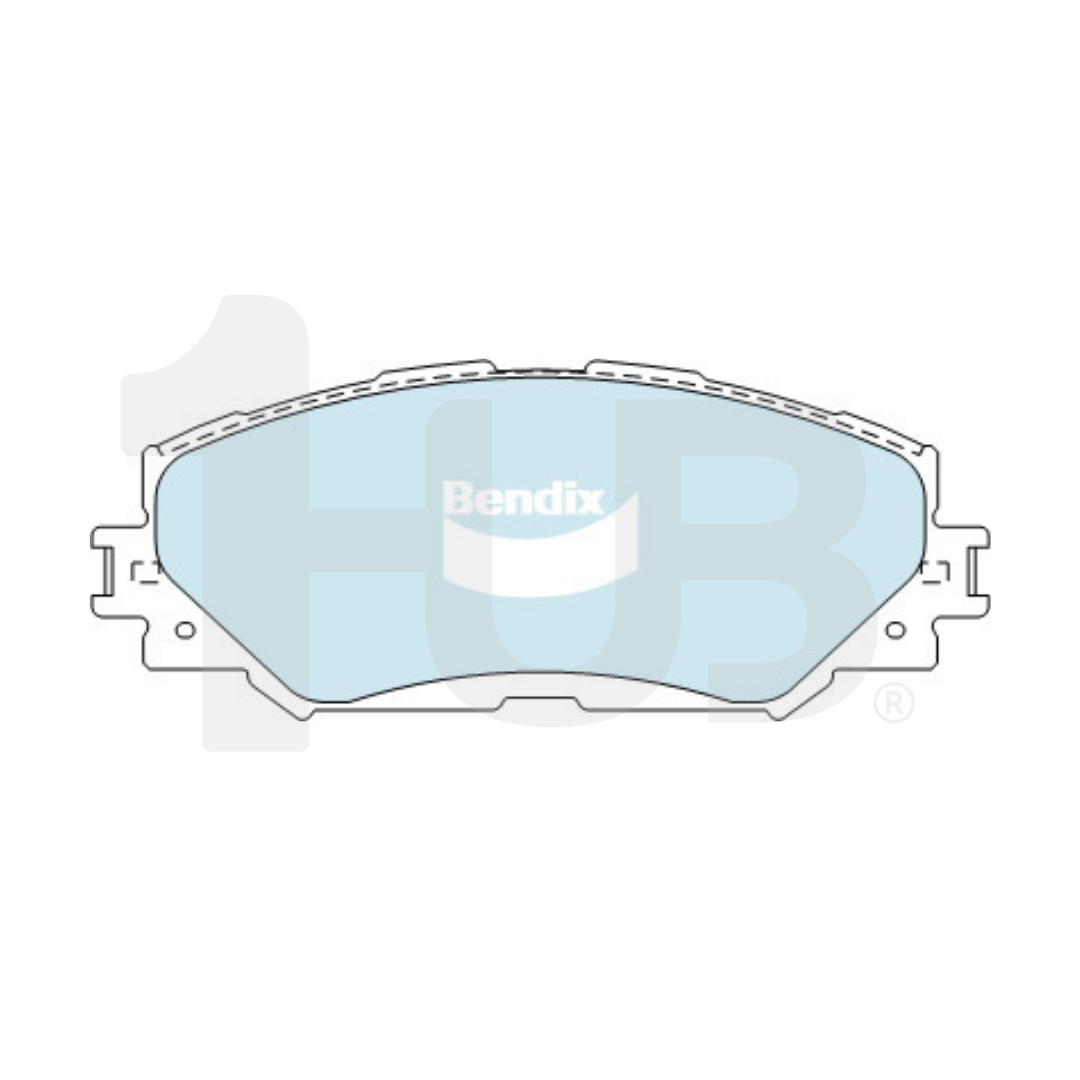 BENDIX BRAKE PAD TOYOTA RAV-4 4X4 & 4X2 2006-2012 FRONT DB1802 8779021 ( 1 SET )