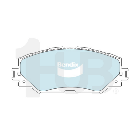 BENDIX BRAKE PAD TOYOTA RAV-4 4X4 & 4X2 2006-2012 FRONT DB1802 8779021 ( 1 SET )