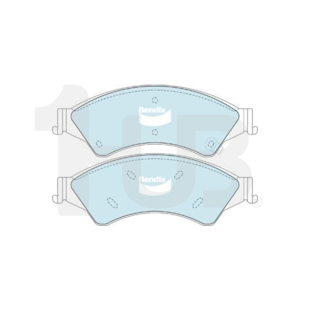 BENDIX BRAKE PAD FORD RANGER 2012-2018 FRONT DB2074 3616104 ( 1 SET )