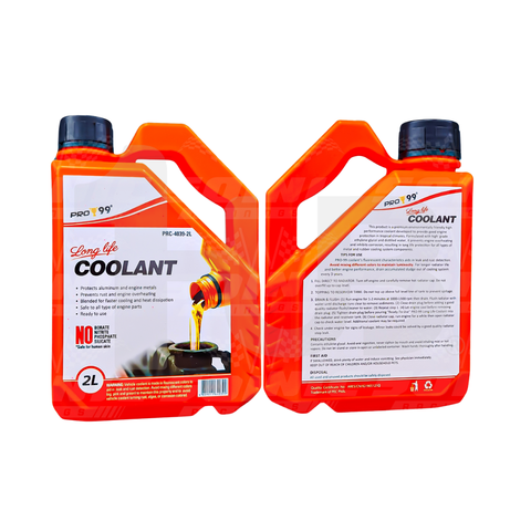 PRO99 Long Life Coolant 2 Liters | High-Performance Engine Radiator Coolant | Anti-Overheat Protection