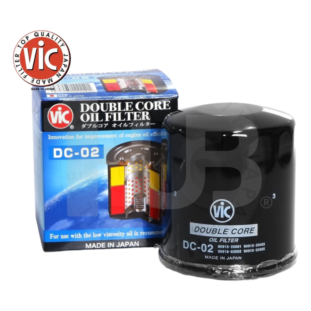 VIC OIL FILTER DOUBLE CORE VIC DC-02 TOYOTA CAMRY 3.0 V 1MZ-FE 02-06 (REPLACES C-111 / 114) DC-02 1019952 ( 1 PC )