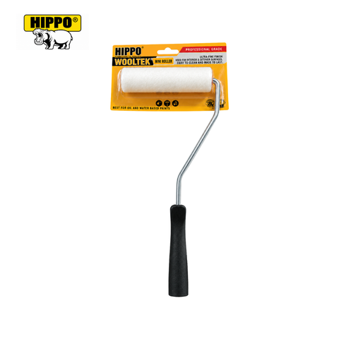 Hippo Wooltek Mini Paint Roller with Handle 4 Inch – Paint Applicator Roller