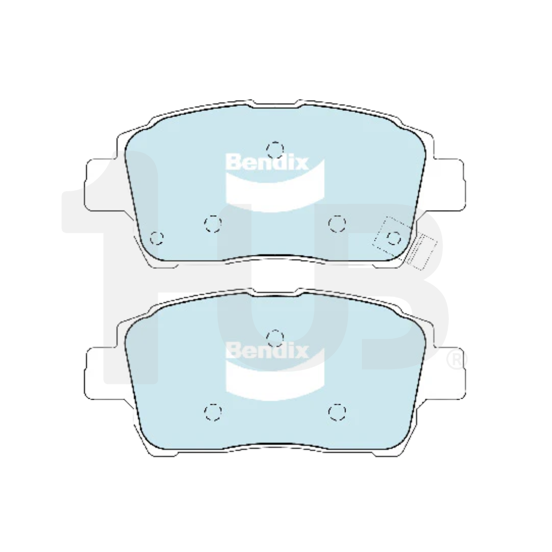 BENDIX BRAKE PAD TOYOTA COROLLA ALTIS 2001-2007 FRONT DB1422 3457863 ( 1 SET )