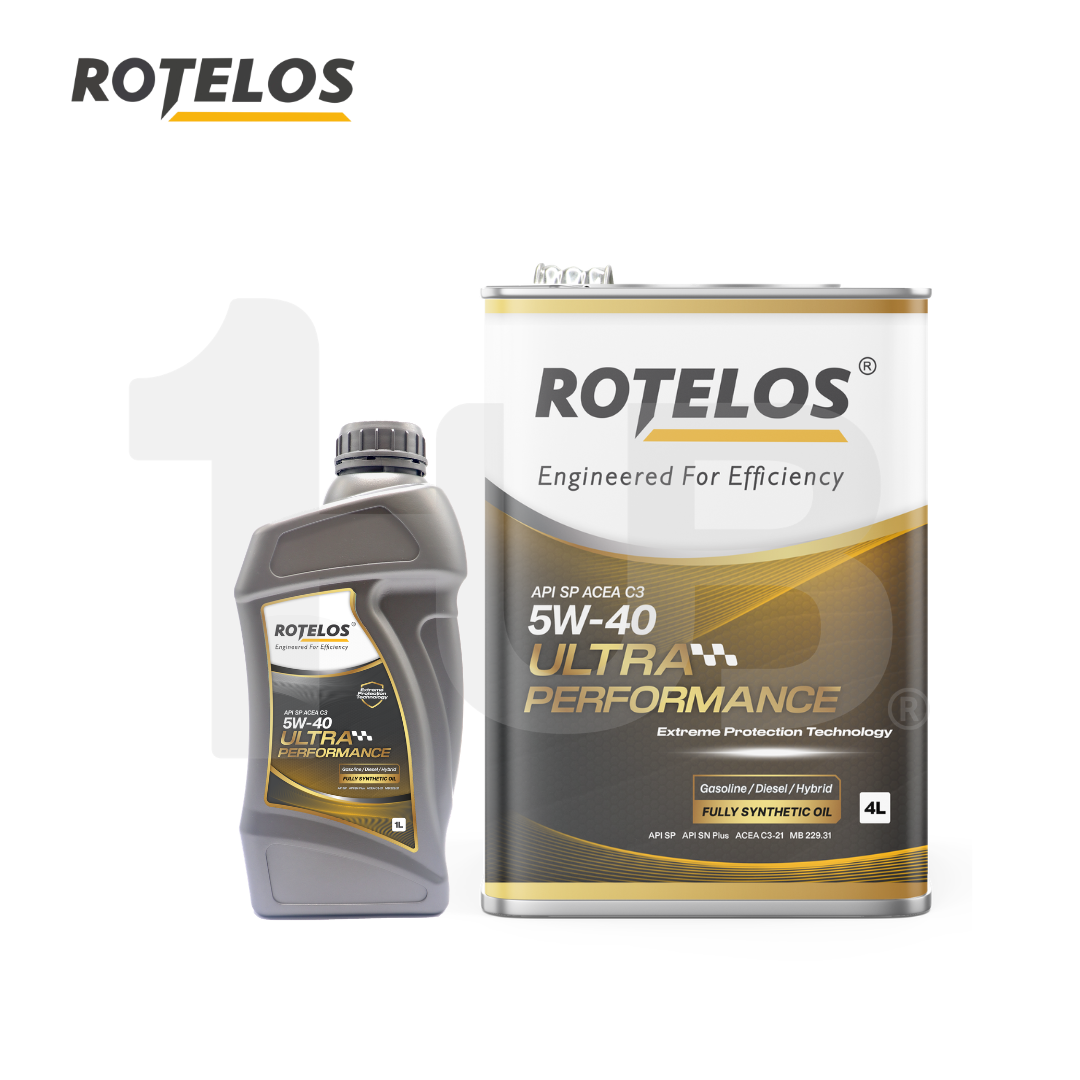 ROTELOS Engine Oil SAE 5W-40 Ultra Performance Fully Synthetic API SP/C3 G-III 1 Liter – Advanced Engine Protection