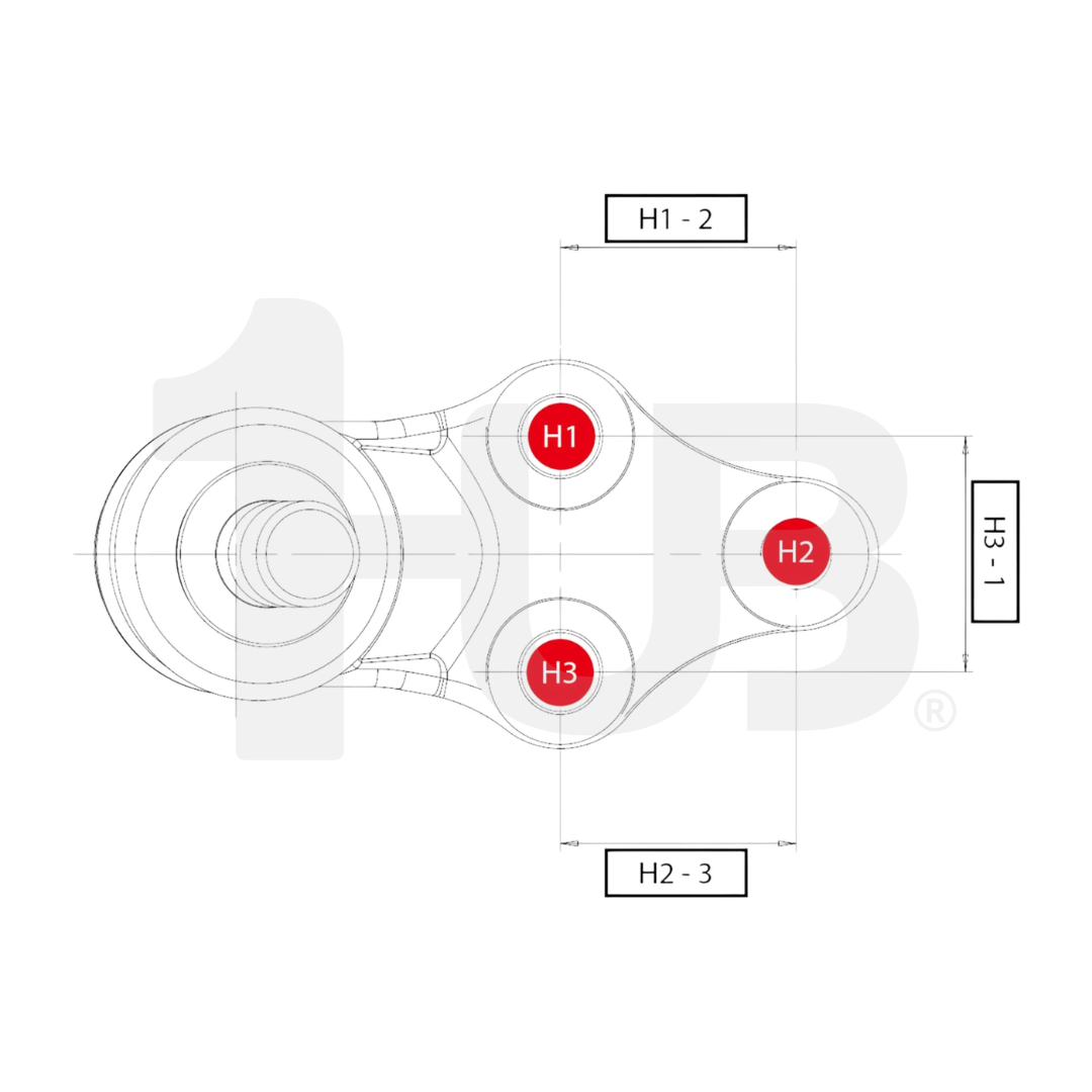 CTR BALL JOINT FORD RANGER B2200 / 2600 / 1600 / 2000 84-09 UPPER UB39-99-354 CBMZ-20 / CB0277 / SB-1521 ( 1 PC )
