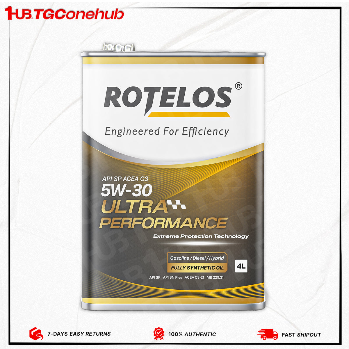 Rotelos Engine Oil TGEO-SPC30530S4 5W-30 SP/C3 G-III 4L