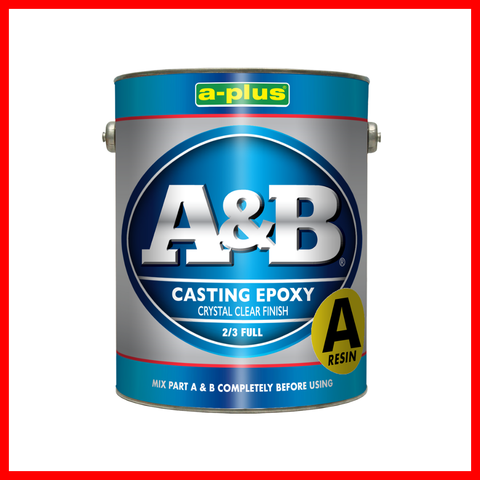 A-PLUS  A&B CRYSTAL CLEAR CASTING EPOXY ( 1 SET )
