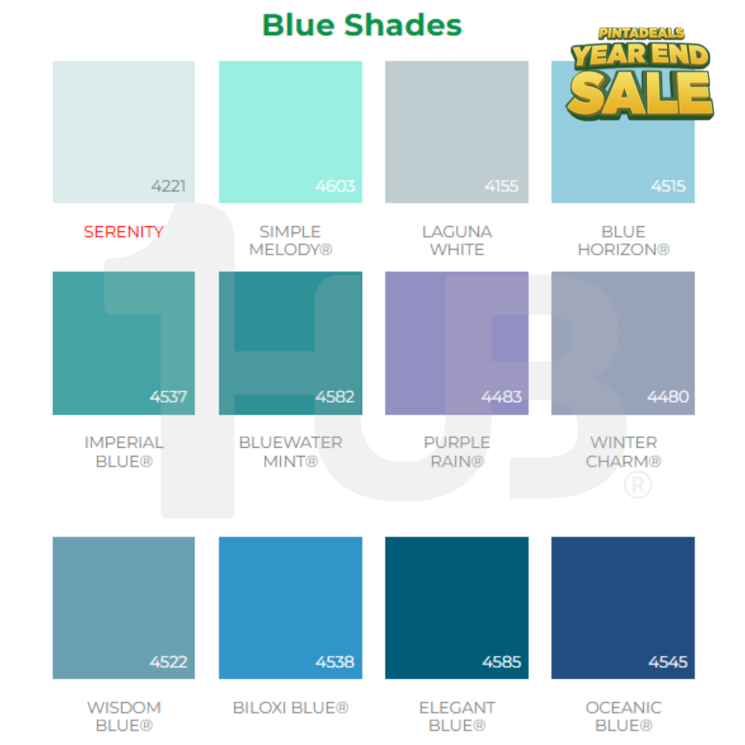 A-Plus Acmelux® Blue Paint Shades (4L) | Premium Acrylic Solvent-Based Colors