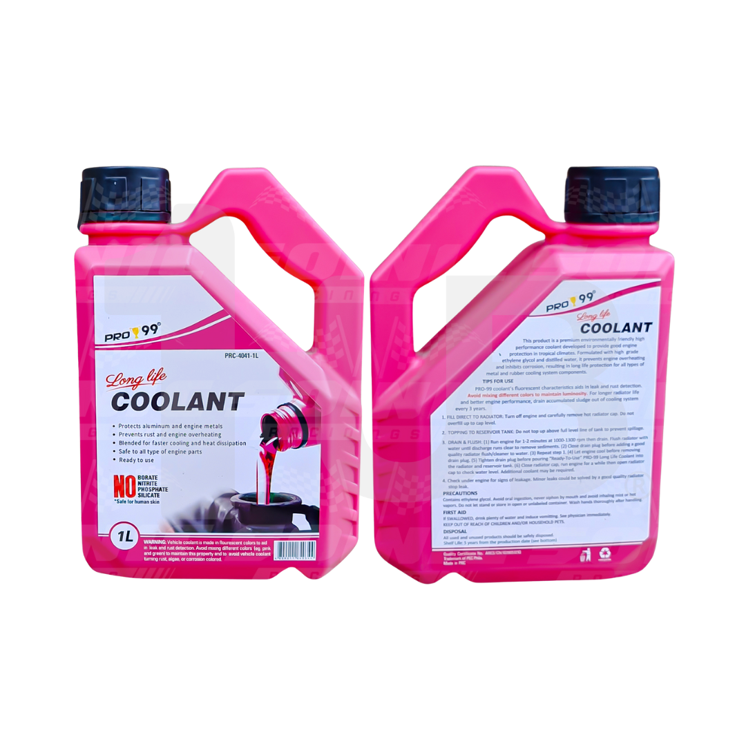 PRO99 Long Life Coolant 1 Liter | High-Performance Engine Radiator Coolant | Anti-Overheat Protection