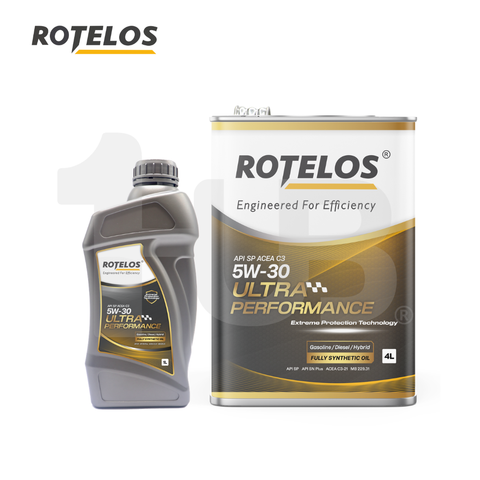 ROTELOS Engine Oil SAE 5W-30 Ultra Performance Fully Synthetic API SP/C3 G-II 1 Liter – Advanced Engine Protection