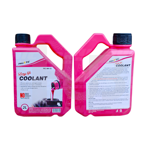 PRO99 Long Life Coolant 2 Liters | High-Performance Engine Radiator Coolant | Anti-Overheat Protection