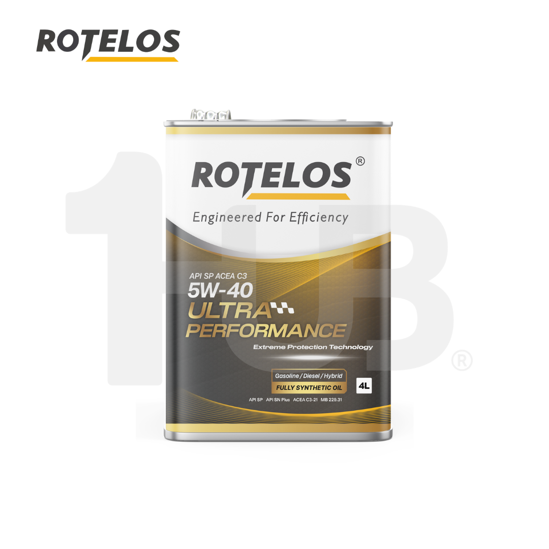 ROTELOS Engine Oil SAE 5W-40 Ultra Performance Fully Synthetic API SP/C3 G-III 4 Liters – Advanced Engine Protection