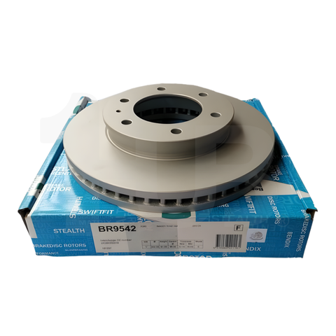 BENDIX BRAKE DISC ROTOR FORD RANGER 2.2 , 3.2 6+1HOLES 2012-21 FRONT BR9542 ( 1 PC )