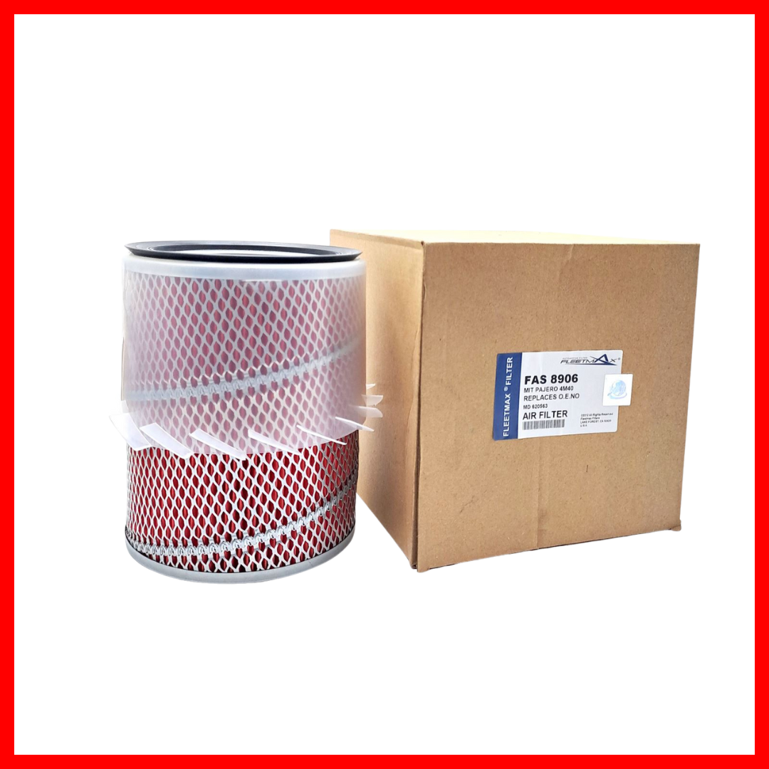 FLEETMAX AIR FILTER MITSUBISHI L200 STRADA (4D56T) 97-02 MD620563, PAJERO FIELDMASTER (4M40) 97-06, MONTERO SPORT 05-07 FAS8906 5099046 ( 1 PC )